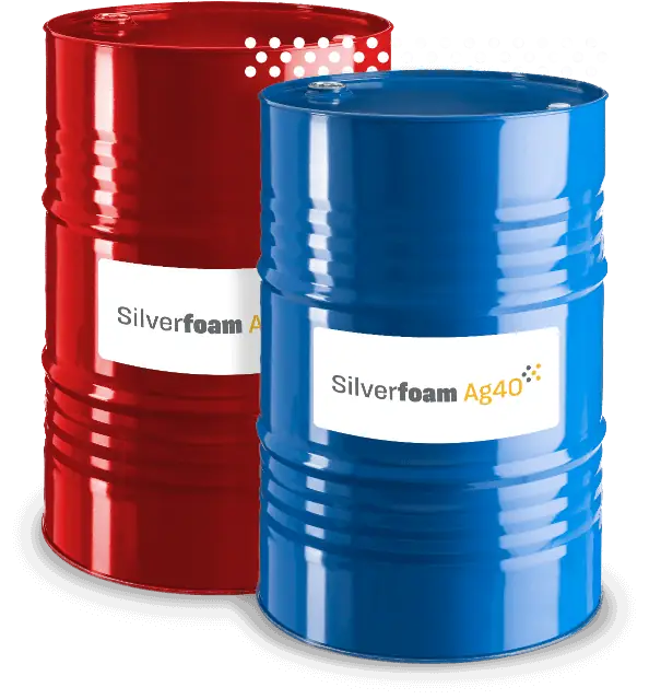SilverFoam AG40 - beczki z komponentami do izolacji natryskowej pianą PUR